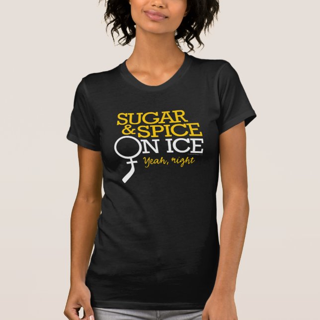 Sucre Et Épices Sur T-shirt Glace (Devant)