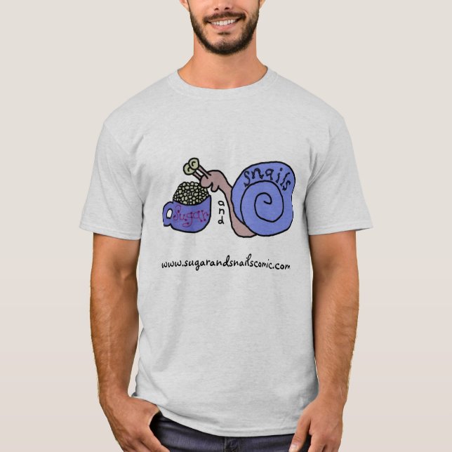 Sucre et T-shirt de logo d'escargots (Devant)