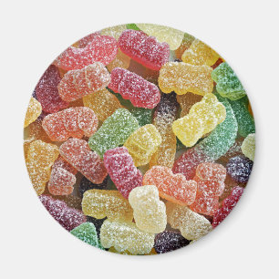 Sucre Gummy Candies Réfrigérateur Magnets