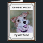 SUCRE JACK RUSSELL<br><div class="desc">Un Jack Russell Terrier doux et souriant montrant une langue rose et un collier - Fer brun et blanc avec les yeux brun clair et un nez noir - à l'origine peint par le designer www.fancifulwatercolors.ca - contactez-moi si vous voulez que votre chien peint!</div>