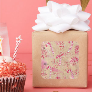 Sucres de canne de look vintage sur Stickers De et