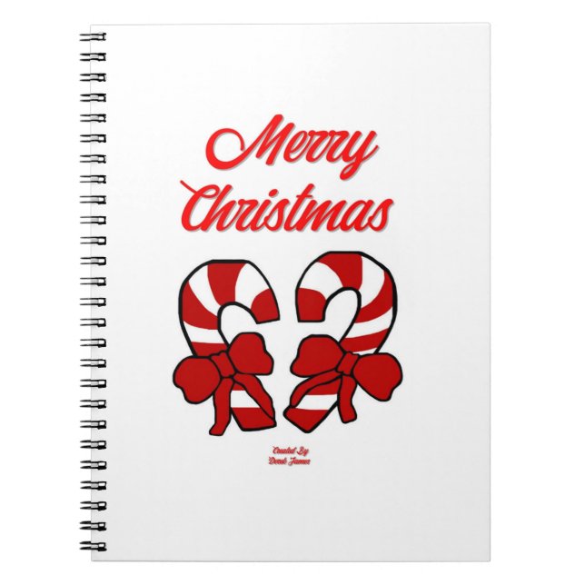Sucres de canne de Noël Carnet photo spirale (Devant)