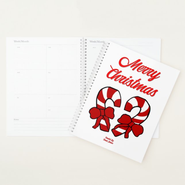 Sucres de canne de Noël Planificateur standard (Devant avec enveloppe)