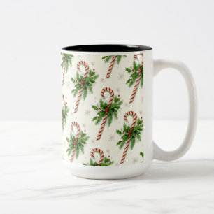 Sucres de canne et Holly Christmas Mug