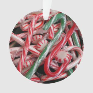Sucres de canne et menthe de Noël