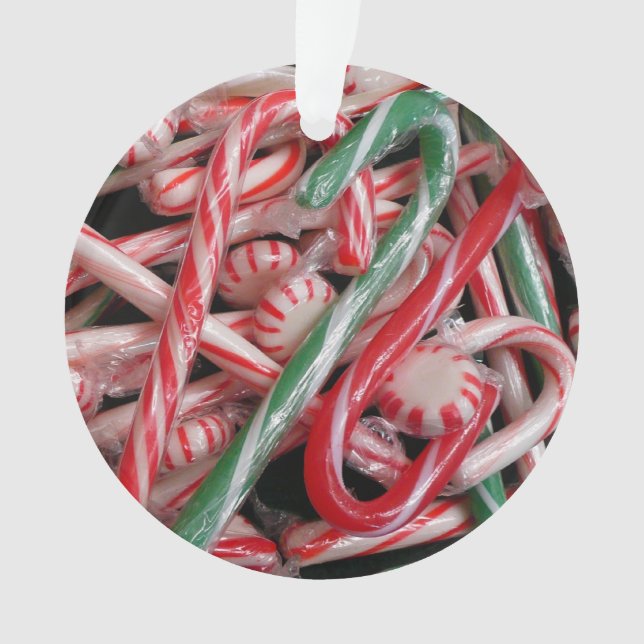 Sucres de canne et menthe de Noël (devant)