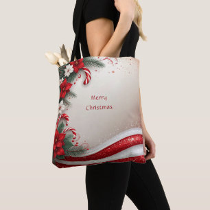 Sucres de canne floraux de Noël Sac fourre-tout de