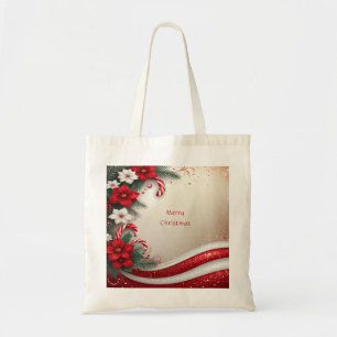 Sucres de canne floraux de Noël Sac fourre-tout de