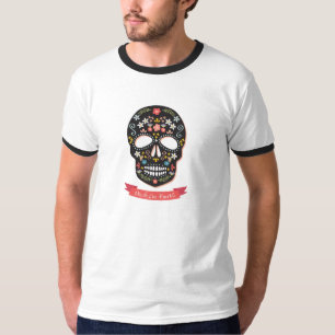 Sucrez le jour de crâne du T-shirt de mur mort -