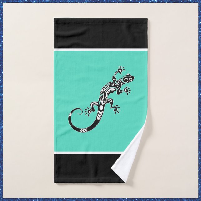Sud-ouest Gecko mer vert et noir (Bookmark my store! https://www.zazzle.com/store/capricepetit)