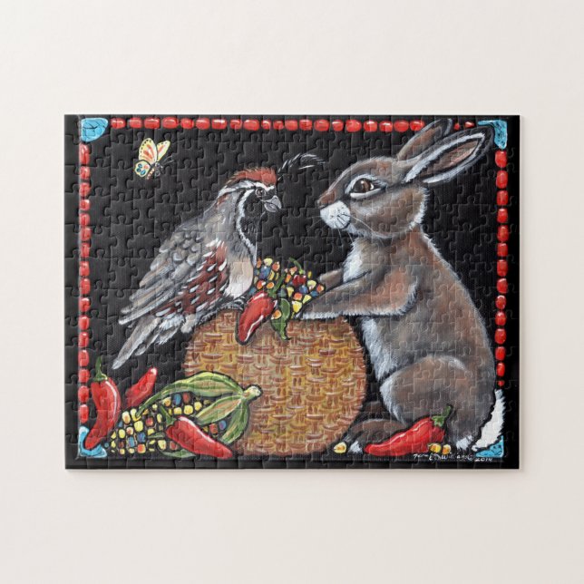 Sud-ouest Maïs de Lapin Turquoise Puzzle dur (Horizontal)