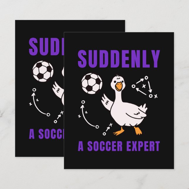 Suddenly a soccer expert (Devant / Derrière)
