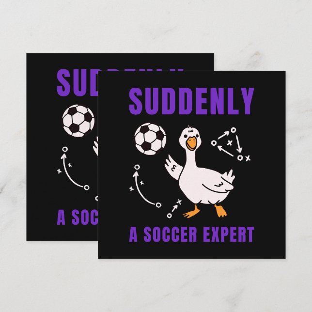Suddenly a soccer expert (Devant / Derrière)
