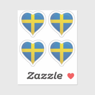 Suède amour drapeau orgueil autocollant coeur