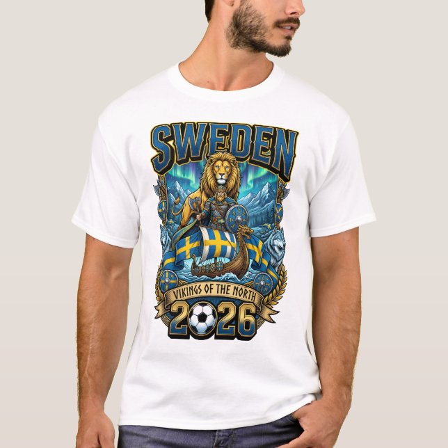 Suède T-Shirt Fan 2026 (Devant)