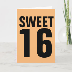 SUEET 16 CARTE D'ANNIVERSAIRE POUR ELLE