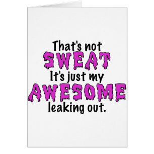 Sueur impressionnante