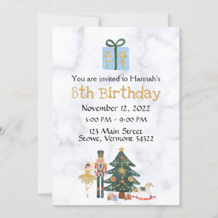 Sugar Plum Custom Nutcracker Invitation Anniversai