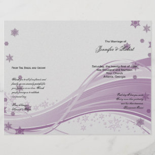 Sugar Plum Tree Snowflakes Purple Wedple Wedding P