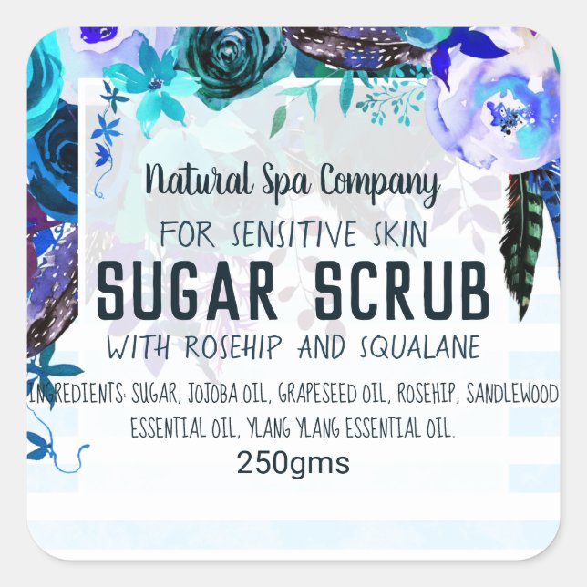 Sugar Scrub Étiquette (Devant)