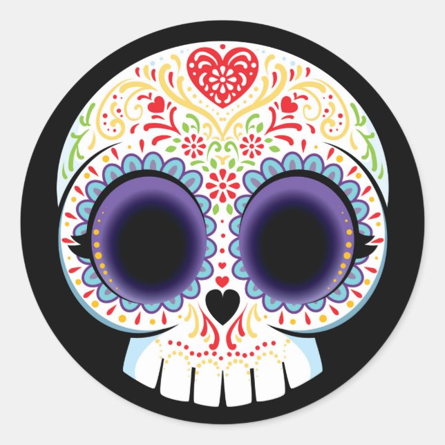 Sugar Skull Sticker (Devant)