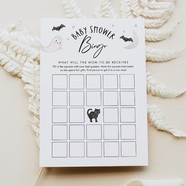 SUGARBOO Halloween Baby shower Bingo Carte de jeu (Créateur téléchargé)