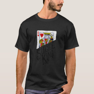 Suicide King of Hearts jouer carte Poker T-shirt