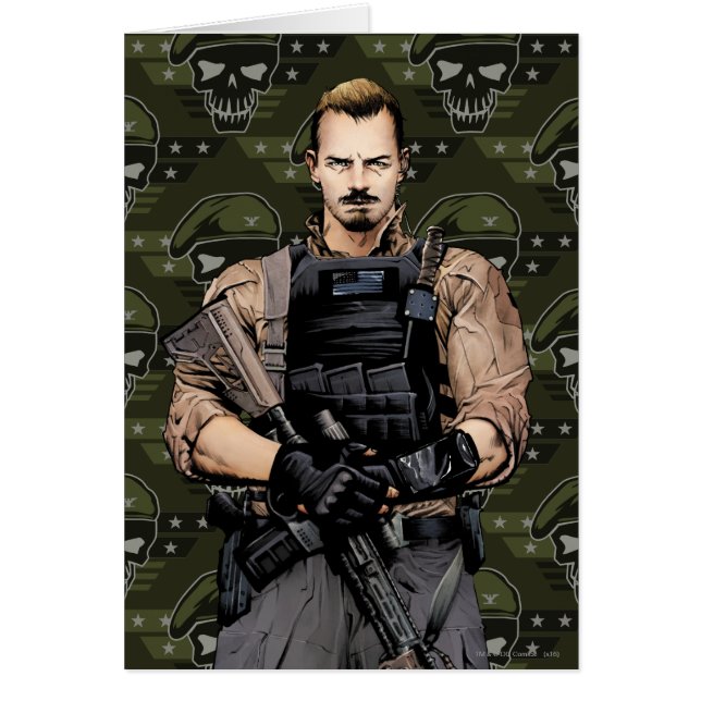 Suicide Squad | Rick Flag Comic Book Art (Devant)