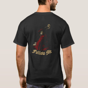 "Suis-moi" T-shirt noir avec mort générale