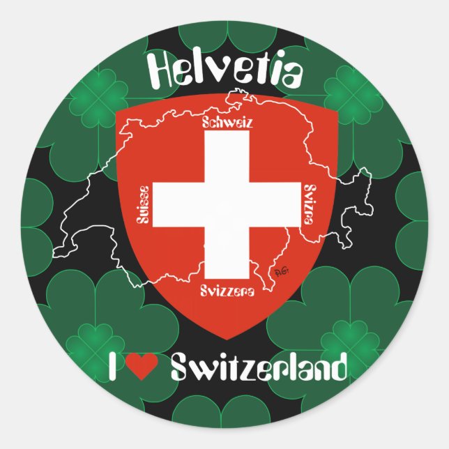 Suisse autocollants (Devant)