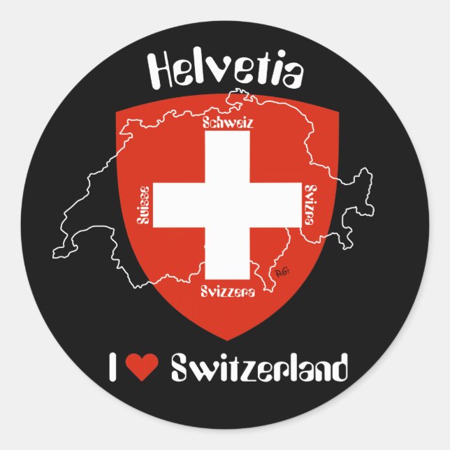Suisse autocollants (Devant)