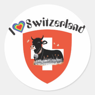 Suisse de Suisse Svizzera Svizra autocollant