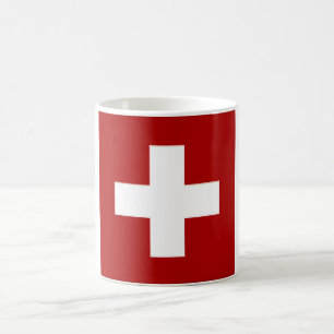 Suisse Drapeau en Chrome Grapphes Coffe Mug