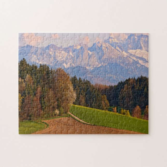 Suisse Montagnes en automne Jigsaw Puzzle (Horizontal)