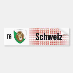 Suisse Svizzera Suisse Thurgau autocollants