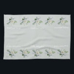Suisse textos Edelweiss Serviettes de cuisine<br><div class="desc">Serviettes de cuisine Swiss Edelweiss. Serviettes de cuisine Suisse texte avec fleurs Edelweiss.</div>
