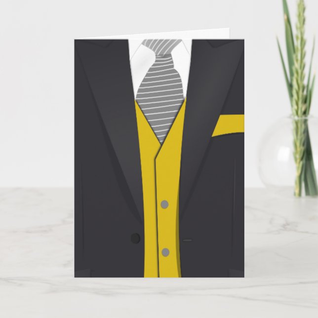 SUIT & NECKTIE FÊTE DES PÈRES "I LOVE YOU" CARTE (Devant)
