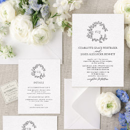 Suite de blason botanique | Mariage à monogramme é