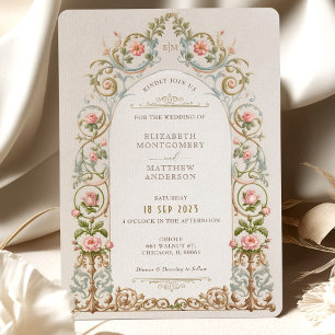 Suite de faire-part de mariage Élégance Victorienn