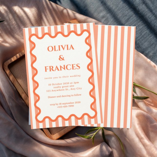 Suite de mariage fantaisiste, Invitation ondulée (Créateur téléchargé)