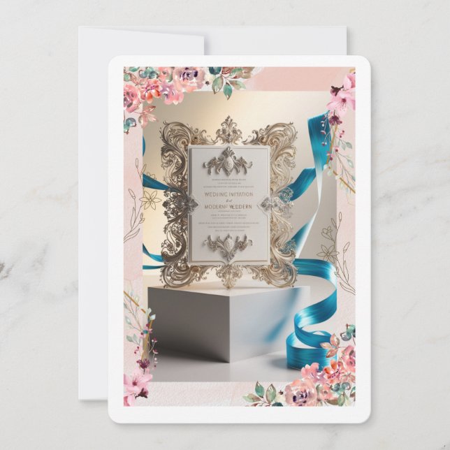 Suite Faire-part de mariage opulente (Devant)