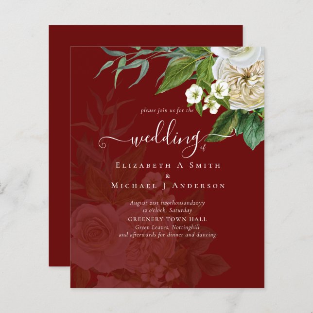 Suite Mariage Sublime - Roses Blanches (Devant / Derrière)