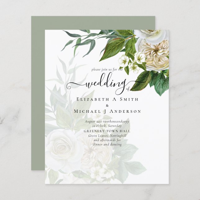 Suite Mariage Sublime - Roses Blanches (Devant / Derrière)