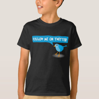 Suivez-Moi Sur Twitter Blue Bird Kids Boys T-Shirt