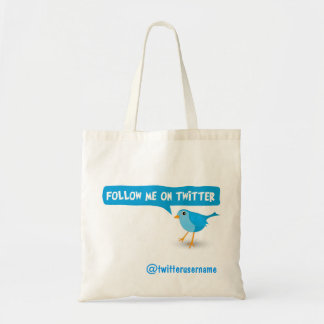 Suivez-Moi Sur Twitter Sacs fourre-tout Bleus Pour