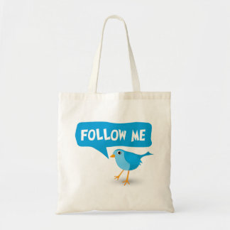 Suivez-moi Twitter Blue Bird Sacs fourre-tout budg