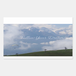 Suivez vos rêves autocollants personnalisés