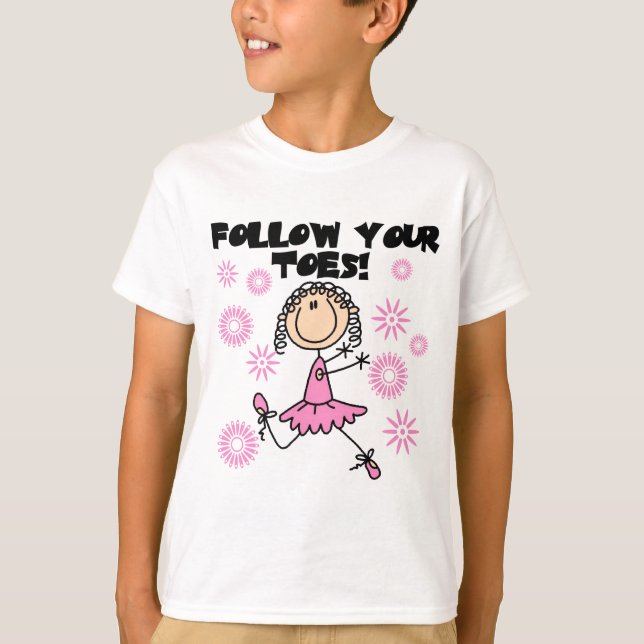 Suivez vos T-shirts et cadeaux de ballerine (Devant)