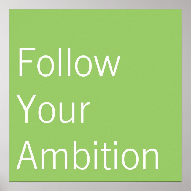 Suivez votre affiche Ambition (Devant)