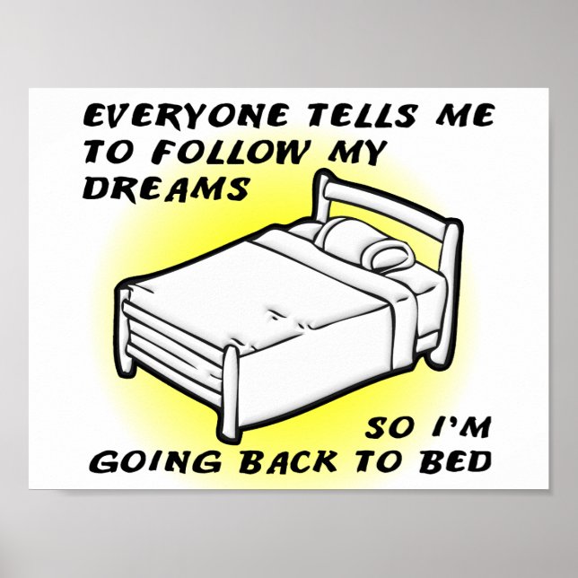 Suivez votre affiche Dreams Funny (Devant)